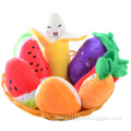 Direct Sales Fruits Shaped Plush Squeaky Chew Toys
